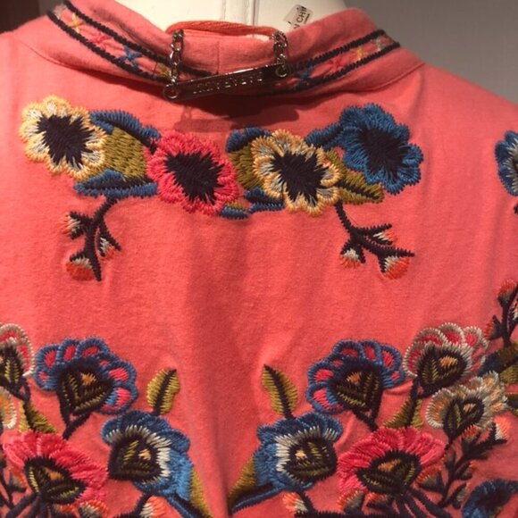 nwot paparazzi cascading lightweight jacket hand embroidered medium womens - Picture 6 of 9